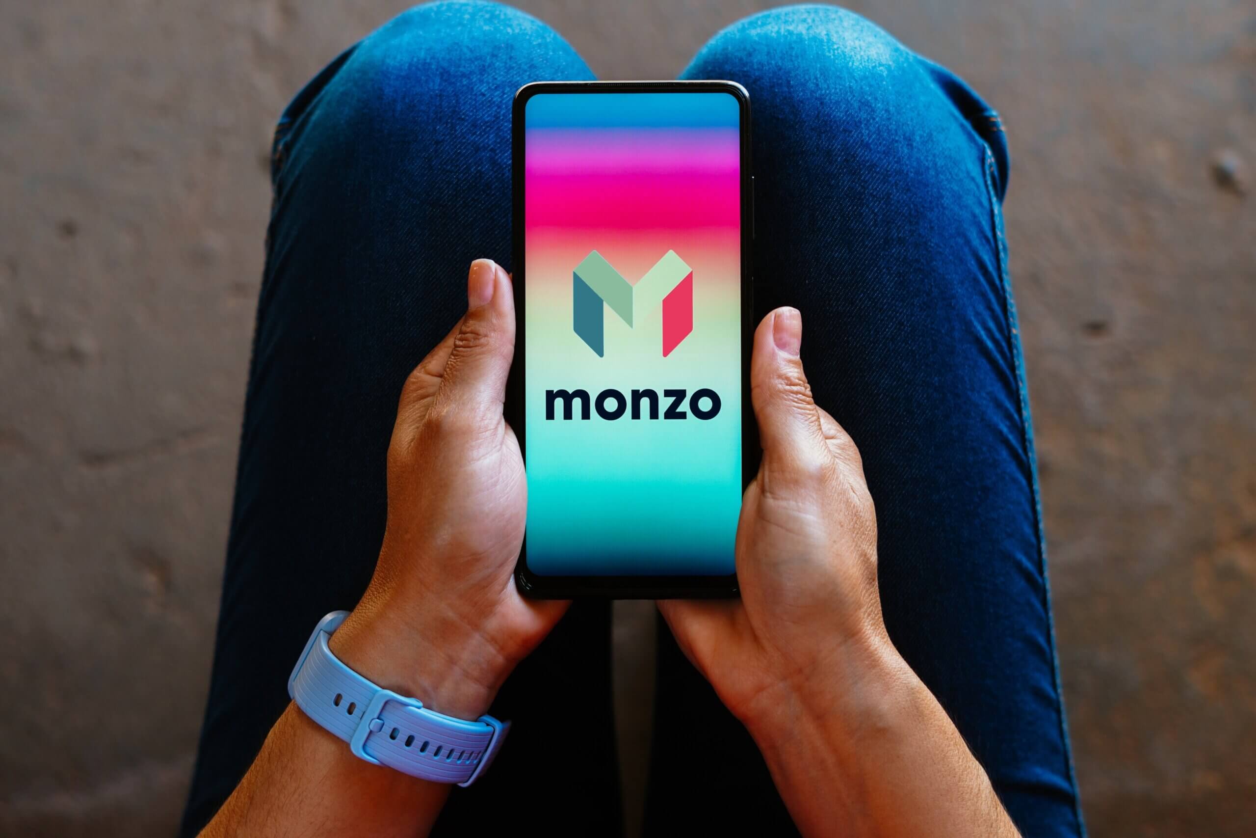 Monzo phone logo