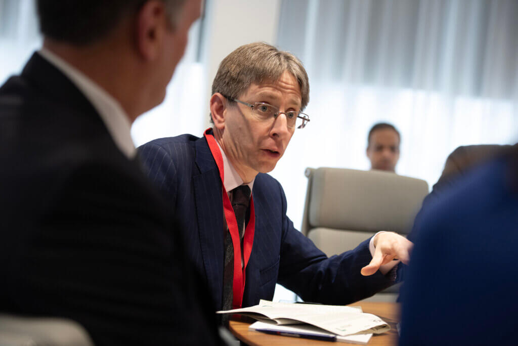 James Babbage, Director General (Threats) at the National Crime Agency, talking at a roundtable event.